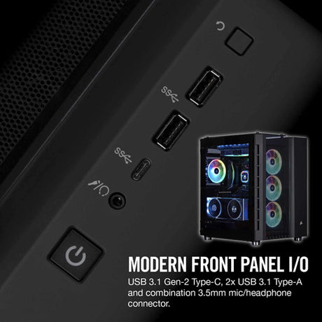Corsair Crystal Series 680X RGB High Airflow Tempered Glass ATX Smart Gaming Case - Black - Core Components by Corsair The Chelsea Gamer