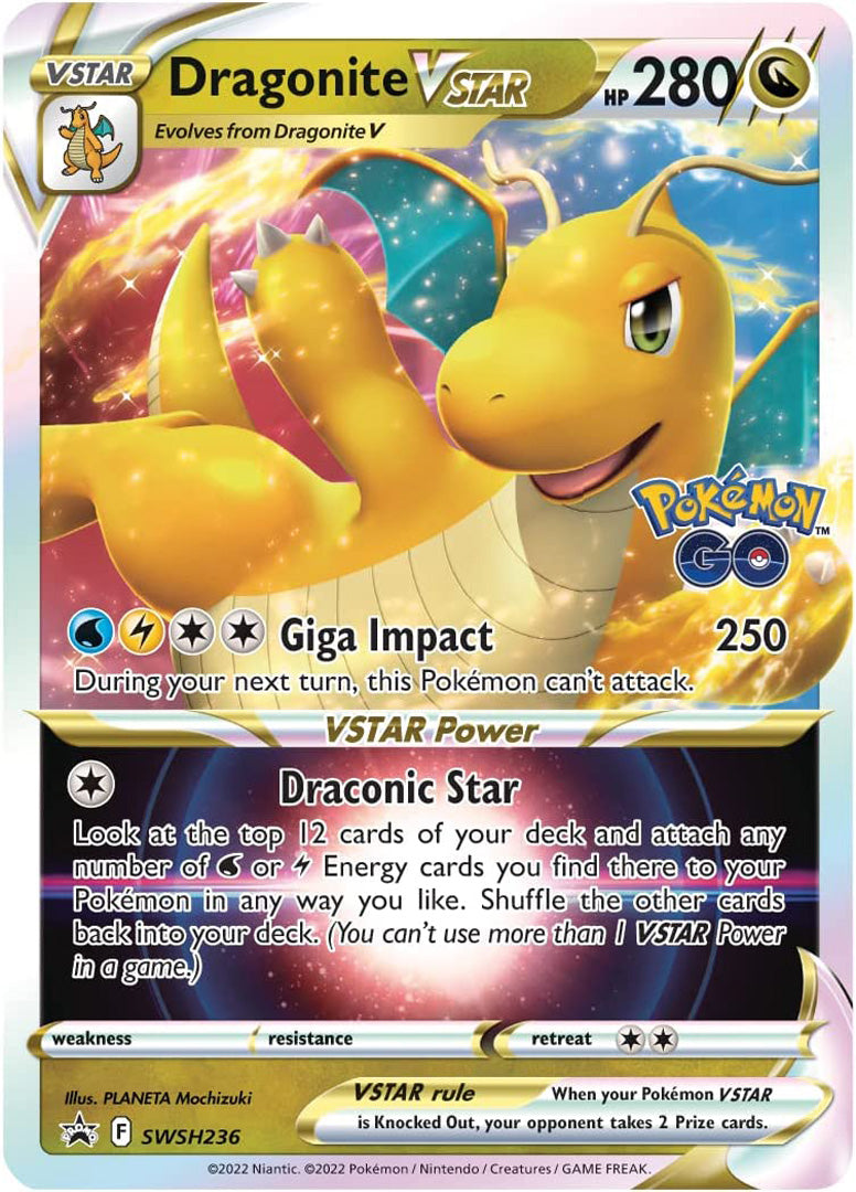 Pokémon TCG: Pokémon GO Premier Deck Holder Collection Dragonite VSTAR - Merchandise by Pokémon The Chelsea Gamer