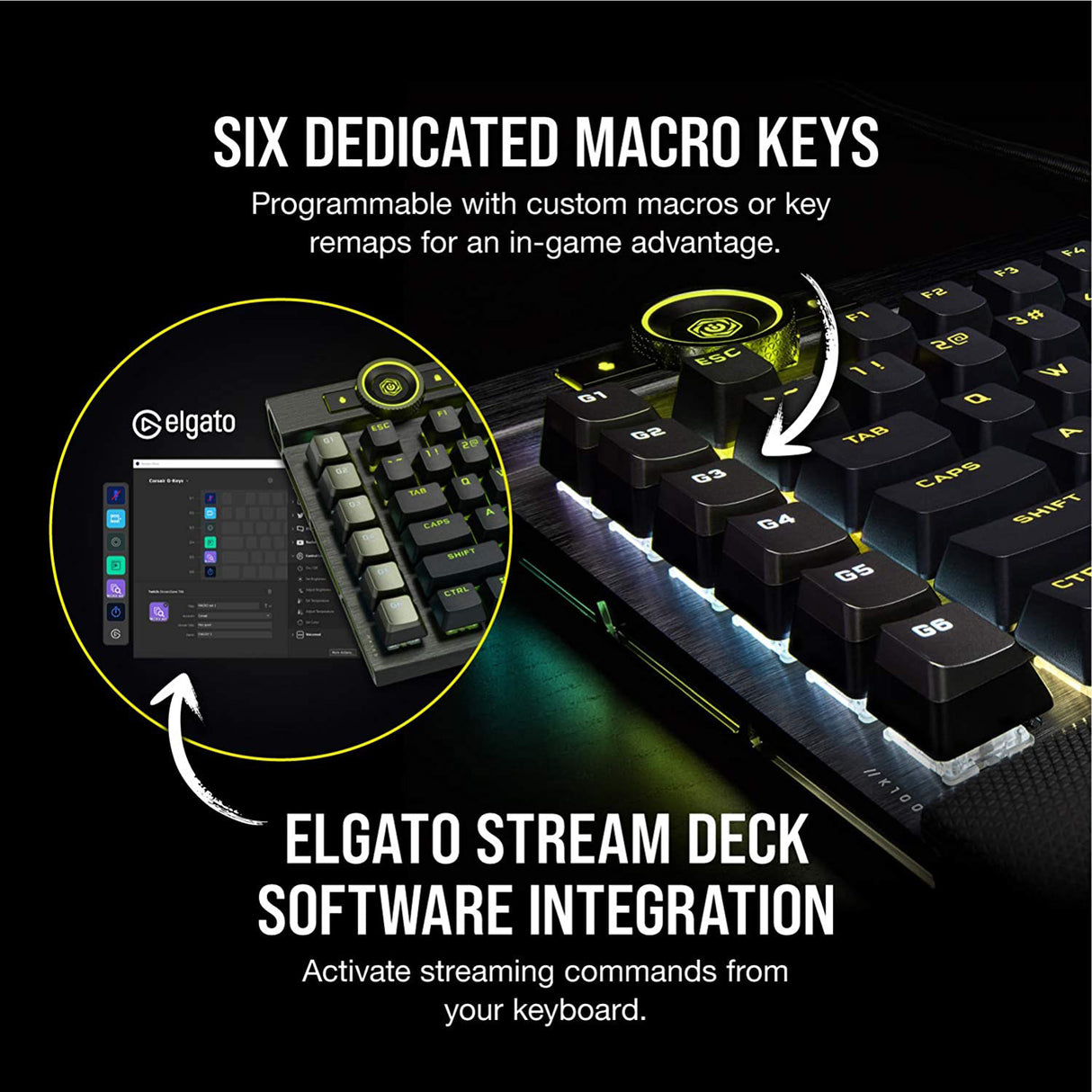 Corsair - K100 RGB Optical - Mechanical Gaming Keyboard - Black - Keyboard by Corsair The Chelsea Gamer