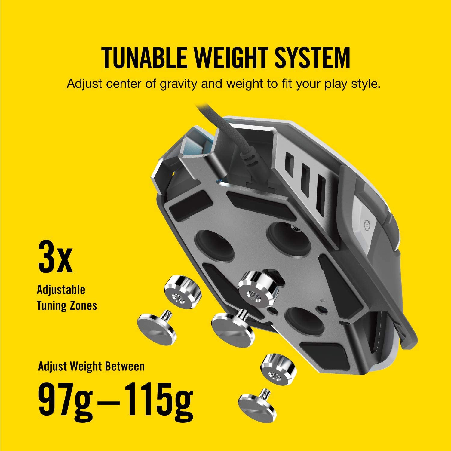 Corsair - M65 RGB ELITE Tunable FPS Gaming Mouse - White - Mice by Corsair The Chelsea Gamer