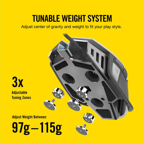 Corsair - M65 RGB ELITE Tunable FPS Gaming Mouse - White - Mice by Corsair The Chelsea Gamer