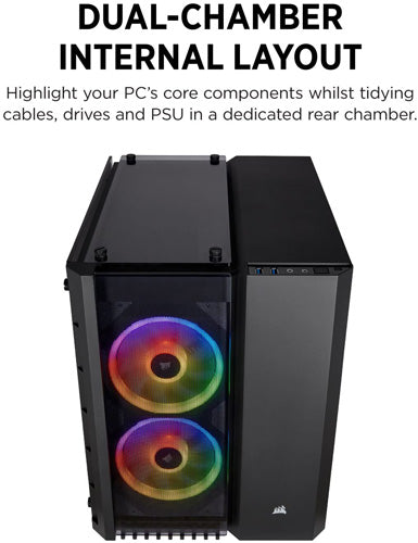 Corsair Crystal 280X PC Case - Black - Core Components by Corsair The Chelsea Gamer