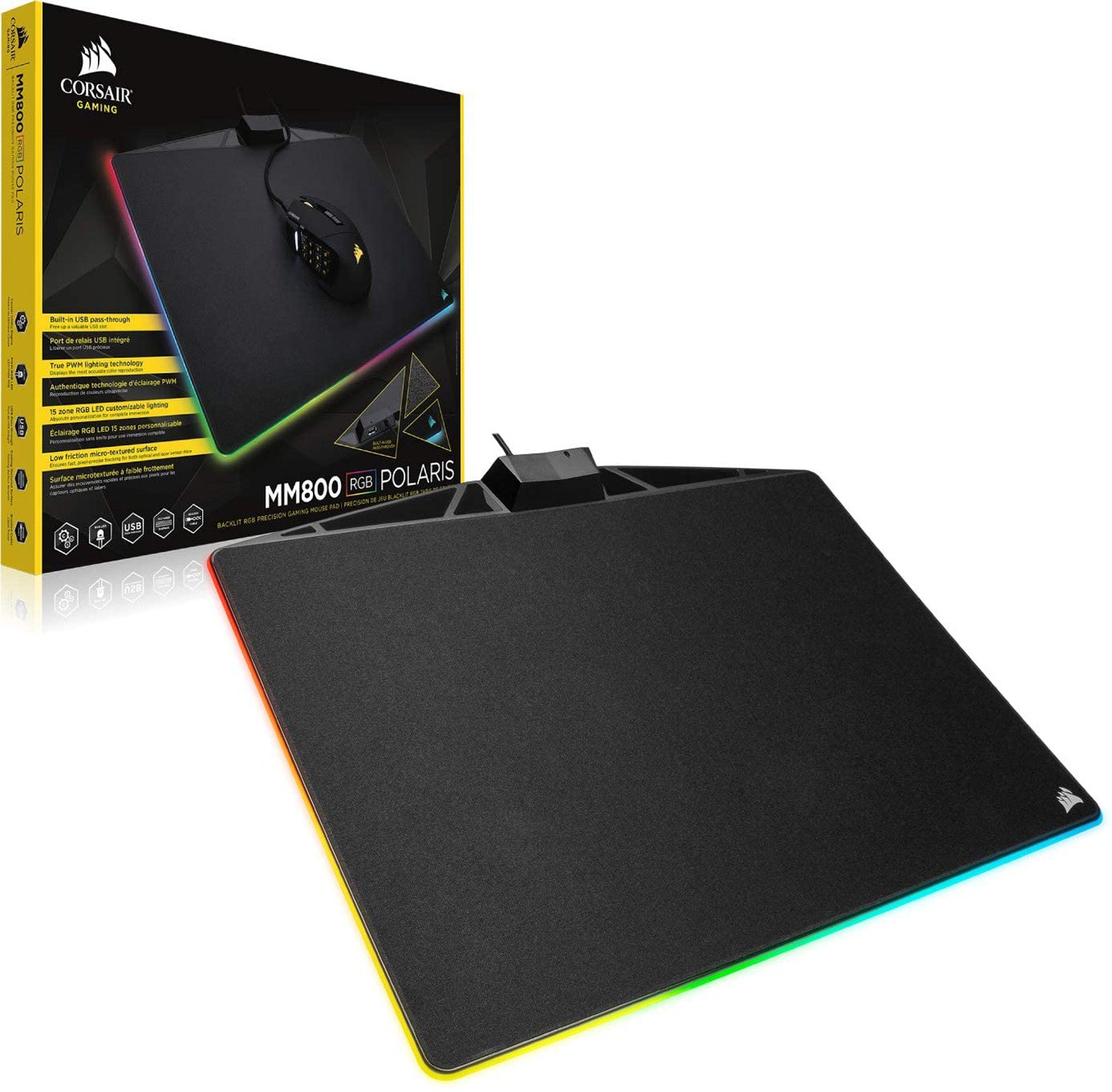 Corsair- MM800 RGB Polaris Gaming Mouse Pad - Surface by Corsair The Chelsea Gamer