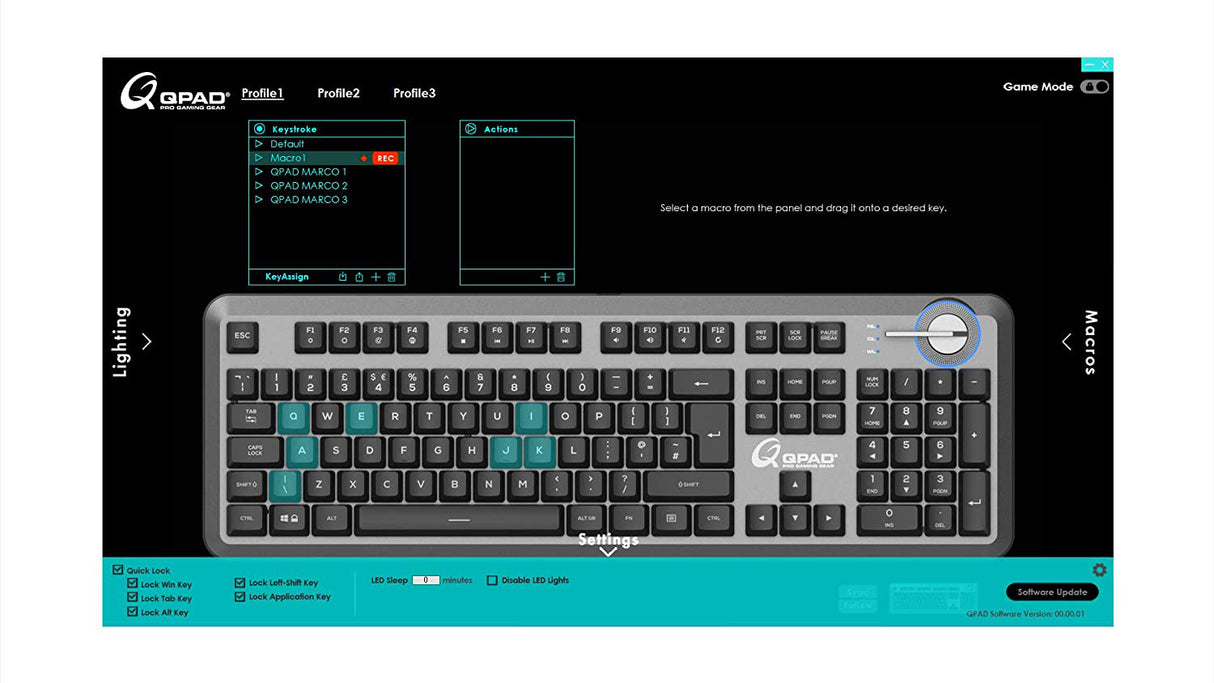 QPAD MK–95 Pro Gaming Mechanical Switchable Optical Switch Keyboard - Keyboard by QPAD The Chelsea Gamer
