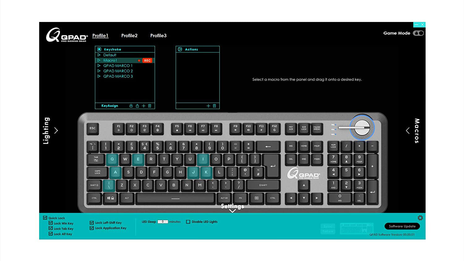 QPAD MK–95 Pro Gaming Mechanical Switchable Optical Switch Keyboard - Keyboard by QPAD The Chelsea Gamer