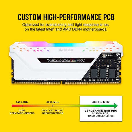 Corsair Vengeance CMW16GX4M2C3000C15W memory module 16 GB 2 x 8 GB DDR4 3000 MHz - Core Components by Corsair The Chelsea Gamer