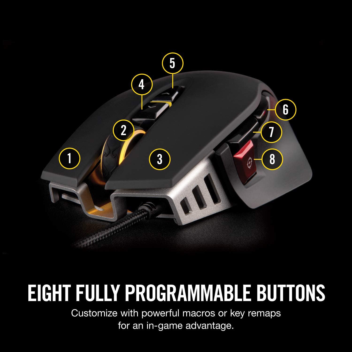 Corsair - M65 RGB ELITE Tunable FPS Gaming Mouse - Black - Mice by Corsair The Chelsea Gamer