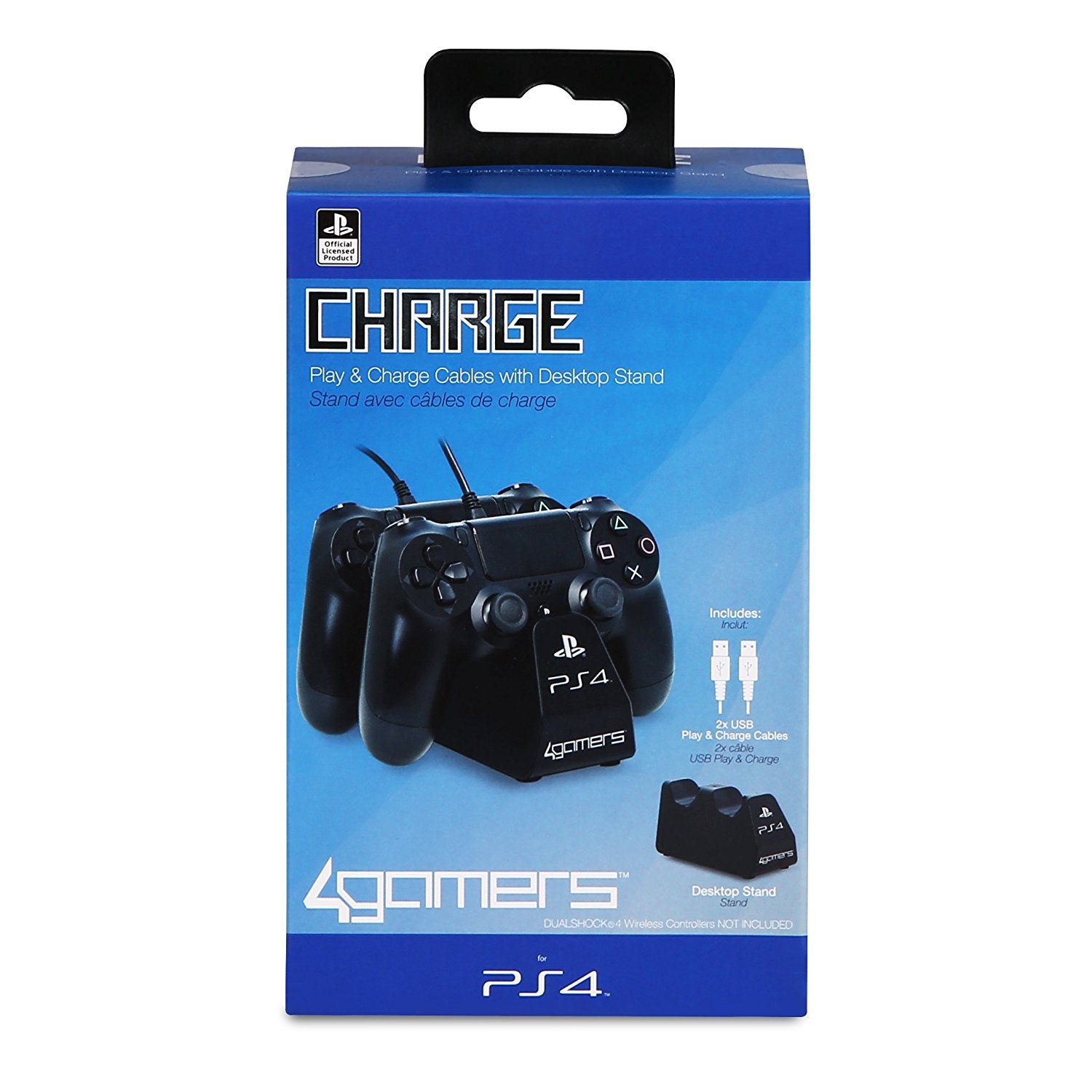 Officially Licensed Dual Controller Stand with Twin USB Charging Cables - A4T - Console Accessories by A4T The Chelsea Gamer