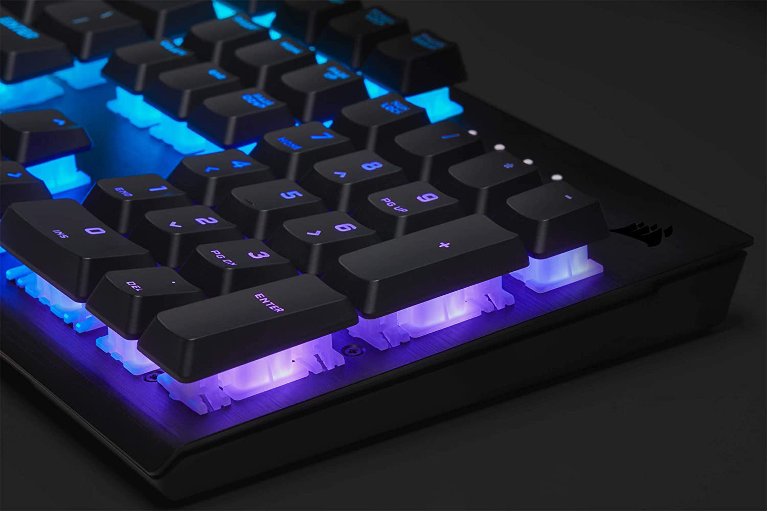 Corsair - K60 RGB PRO Mechanical Gaming Keyboard - Cherry Viola - Black - Keyboard by Corsair The Chelsea Gamer