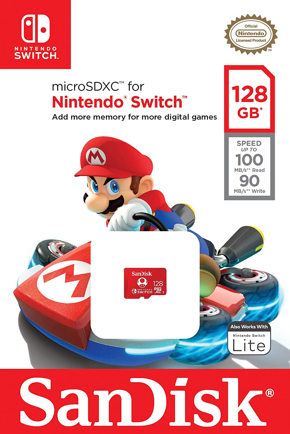 Sandisk 128GB MicroSDXC Memory Card for Nintendo Switch - Console Accessories by Sandisk The Chelsea Gamer