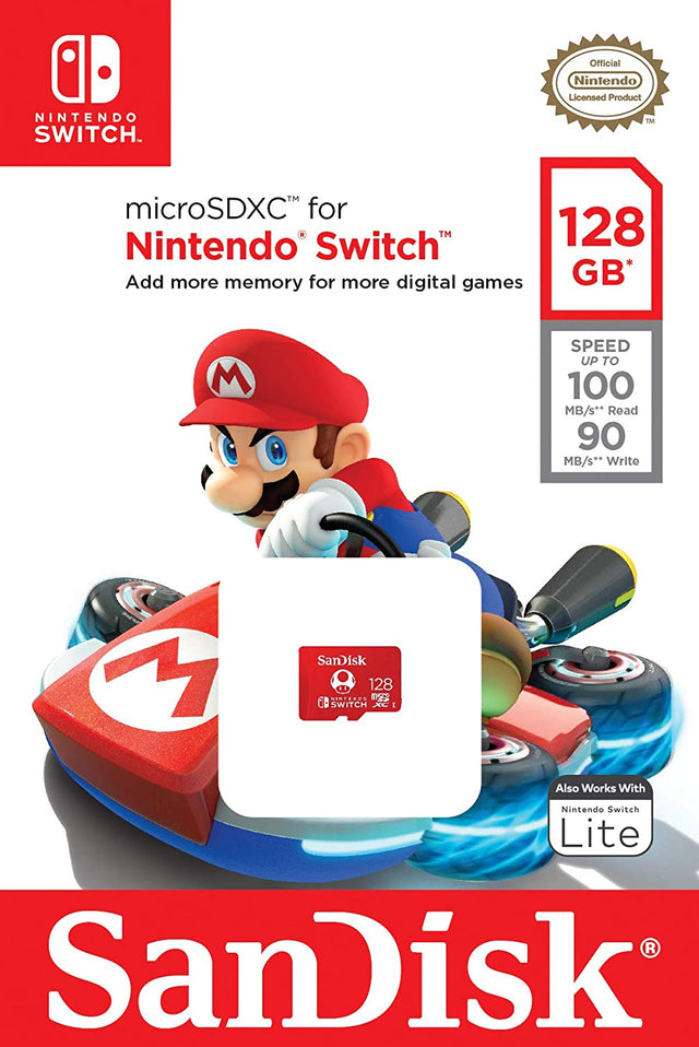 Sandisk 128GB MicroSDXC Memory Card for Nintendo Switch - Console Accessories by Sandisk The Chelsea Gamer