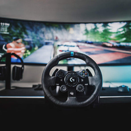 Logitech G923 Racing Wheel and Pedals for Xbox One and PC - Console Accessories by Logitech The Chelsea Gamer