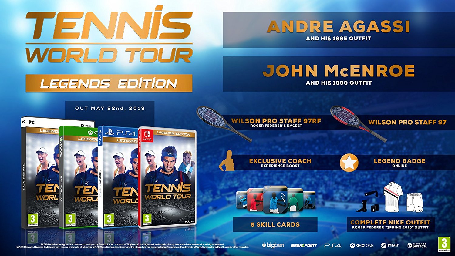 Tennis World Tour - Legends Edition - PC - Video Games by Maximum Games Ltd (UK Stock Account) The Chelsea Gamer