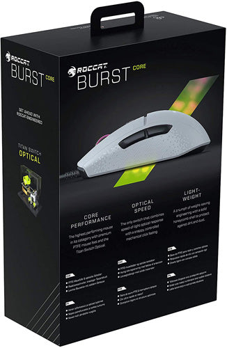 Roccat Burst Core - White - Mice by Roccat The Chelsea Gamer