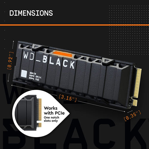 WD BLACK SN850 - 2TB with Heatsink - HIGH PERFORMANCE GAMING NVMe SSD - Gen4 - Core Components by Western Digital The Chelsea Gamer