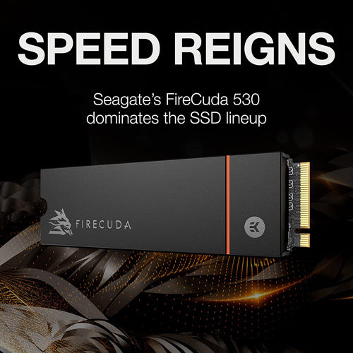 Seagate Firecuda 530 2TB NVMe M.2 Drive - W/Heatsink - Core Components by Seagate The Chelsea Gamer