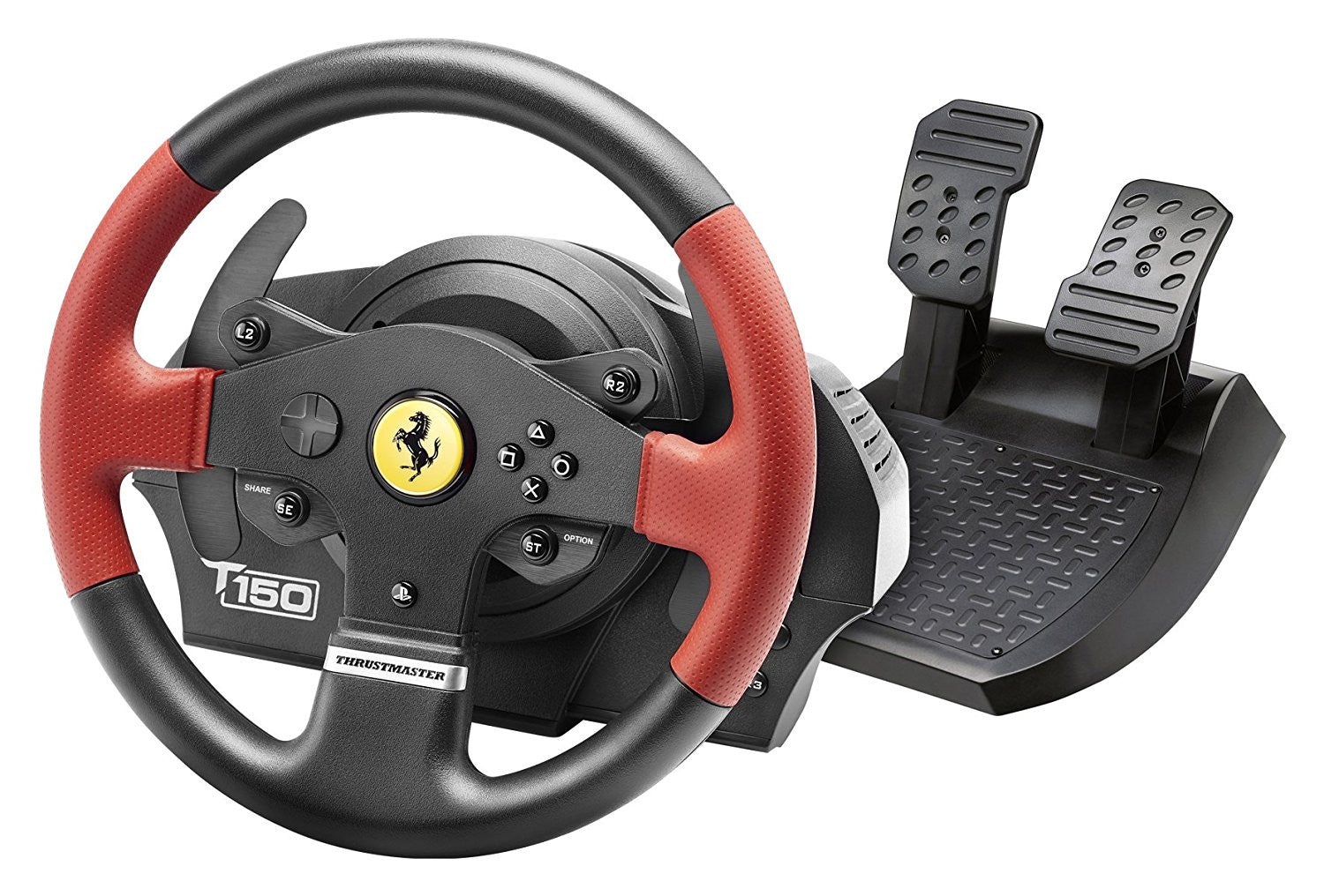 Thrustmaster T150 Ferrari Force Feedback Wheel (PS4/PS3/PC DVD) - Console Accessories by Thrustmaster The Chelsea Gamer