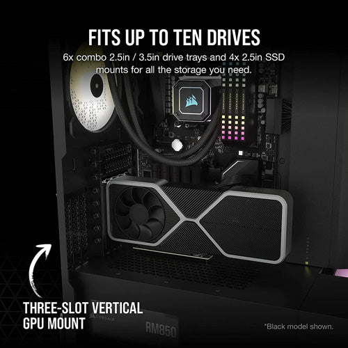 Corsair 7000D AIRFLOW Full Tower PC Case - White - Core Components by Corsair The Chelsea Gamer