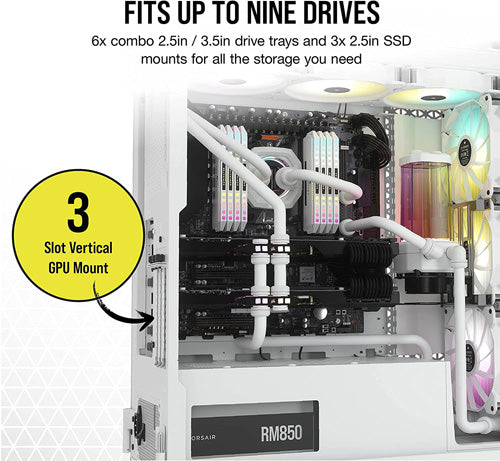 Corsair iCUE 7000X RGB Tempered Glass Full-Tower ATX PC Case — White - Core Components by Corsair The Chelsea Gamer