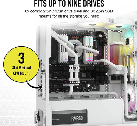 Corsair iCUE 7000X RGB Tempered Glass Full-Tower ATX PC Case — White - Core Components by Corsair The Chelsea Gamer