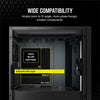 Corsair 5000D Tempered Glass Midi Tower PC Case - Black - Core Components by Corsair The Chelsea Gamer