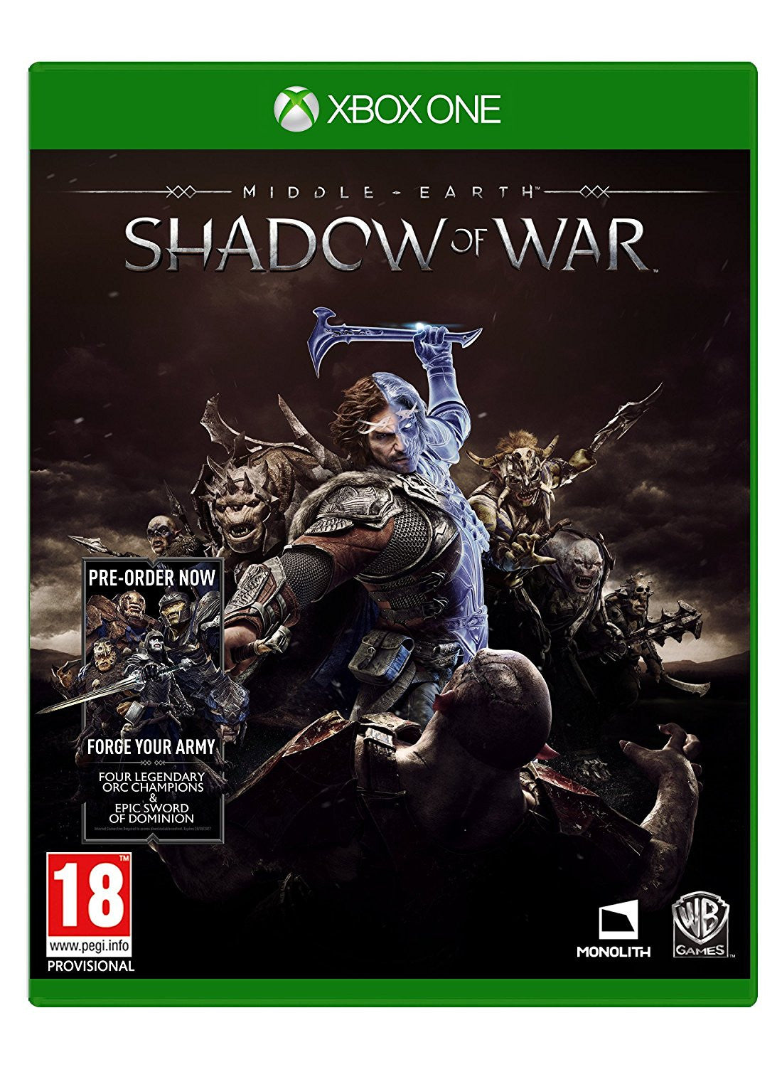 Middle-earth: Shadow of War Standard Edition, Xbox One - Video Games by Warner Bros. Interactive Entertainment The Chelsea Gamer