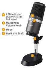 AVermedia USB Microphone AM310 - Core Components by AverMedia The Chelsea Gamer