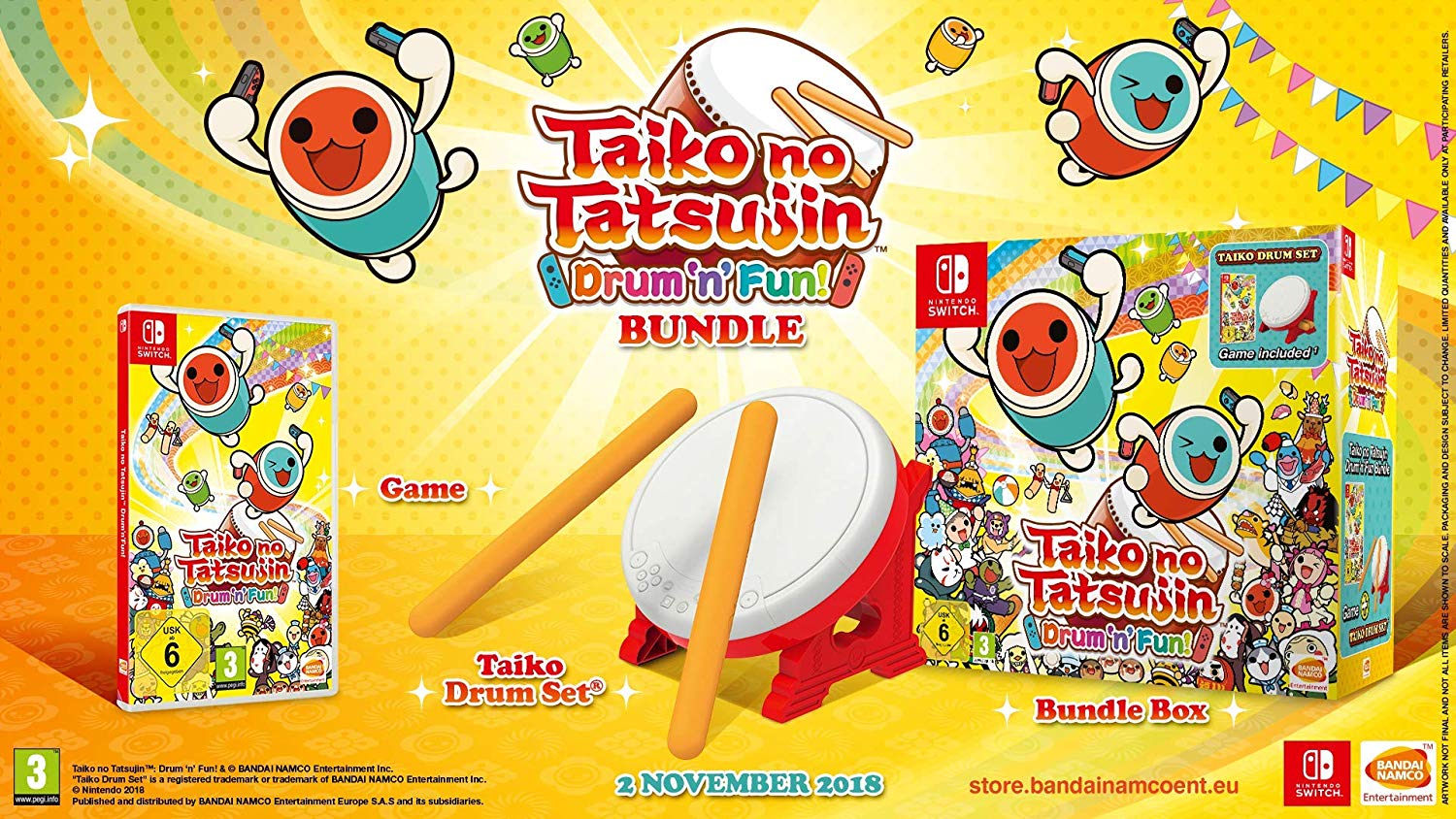 Taiko no Tatsujin: Drum 'n' Fun! - Video Games by Bandai Namco Entertainment The Chelsea Gamer