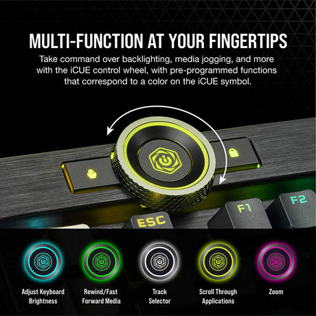 Corsair - K100 RGB Optical - Mechanical Gaming Keyboard - Black - Keyboard by Corsair The Chelsea Gamer