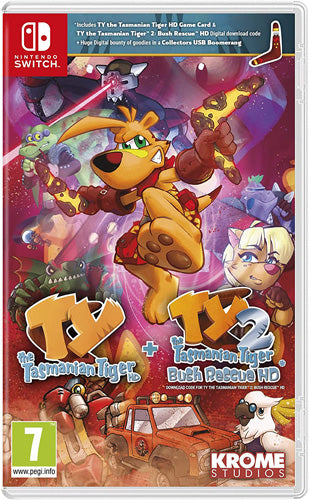TY the Tasmanian Tiger HD + TY the Tasmanian Tiger 2: Bush Rescue HD Bundle - Nintendo Switch - Video Games by U&I The Chelsea Gamer