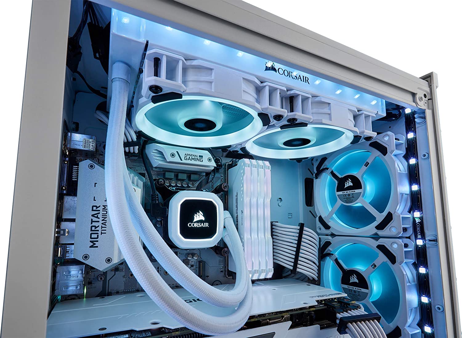 Corsair, Cool Case LL120 RGB Air 120mm Fan - White - Core Components by Corsair The Chelsea Gamer