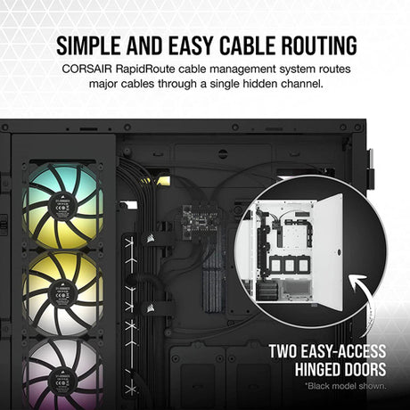 Corsair 7000D AIRFLOW Full Tower PC Case - White - Core Components by Corsair The Chelsea Gamer