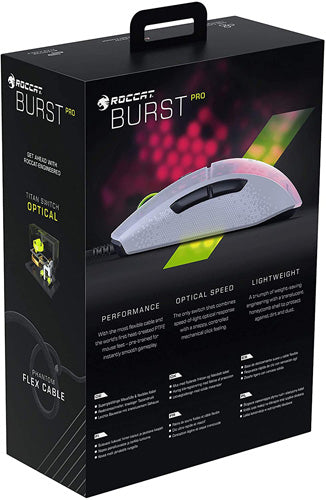 Roccat Burst Pro - White - Mice by Roccat The Chelsea Gamer