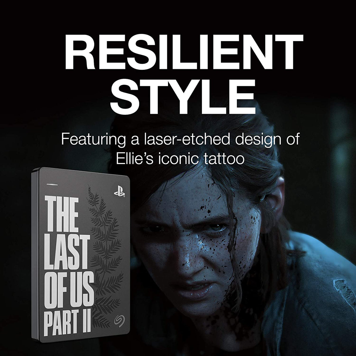 Last of Us Part II -  Seagate Game Drive - Ext 2TB for PS4 - USB3 - Console Accessories by Seagate The Chelsea Gamer