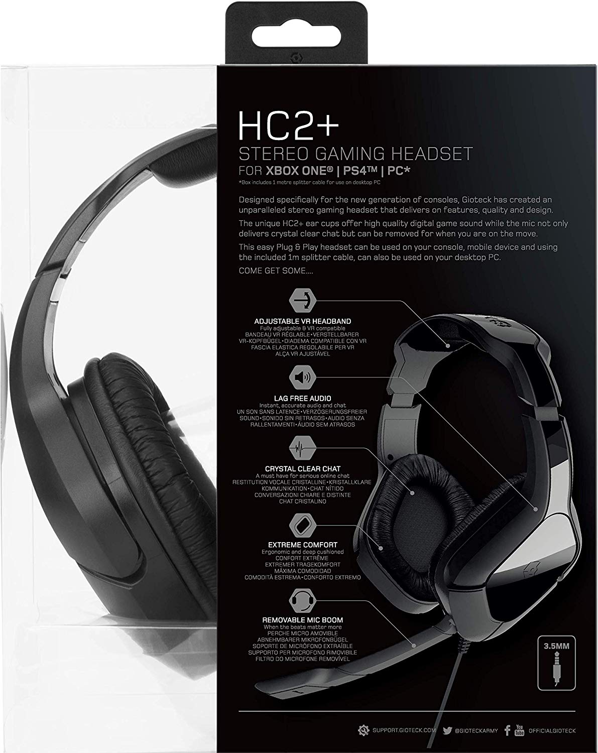 Gioteck HC-2 Wired Stereo Headset - Console Accessories by Good Better Best - Gioteck The Chelsea Gamer