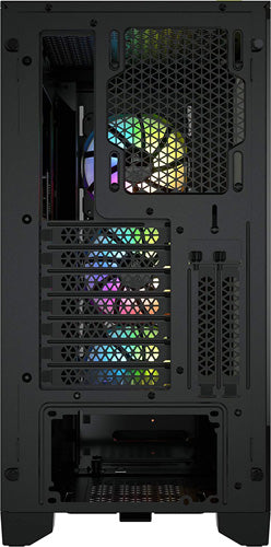 Corsair iCUE 4000X RGB Tempered Glass Mid-Tower ATX Case - Black - Core Components by Corsair The Chelsea Gamer