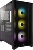 Corsair iCUE 4000X RGB Tempered Glass Mid-Tower ATX Case - Black - Core Components by Corsair The Chelsea Gamer