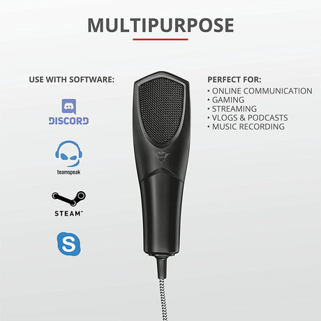 Trust - Mantis GXT 232 Microphone - Core Components by Trust The Chelsea Gamer