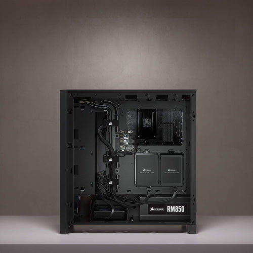 Corsair iCUE 4000X RGB Tempered Glass Mid-Tower ATX Case - Black - Core Components by Corsair The Chelsea Gamer