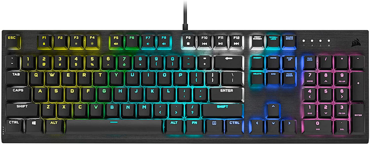 Corsair - K60 RGB PRO Mechanical Gaming Keyboard - Cherry Viola - Black - Keyboard by Corsair The Chelsea Gamer