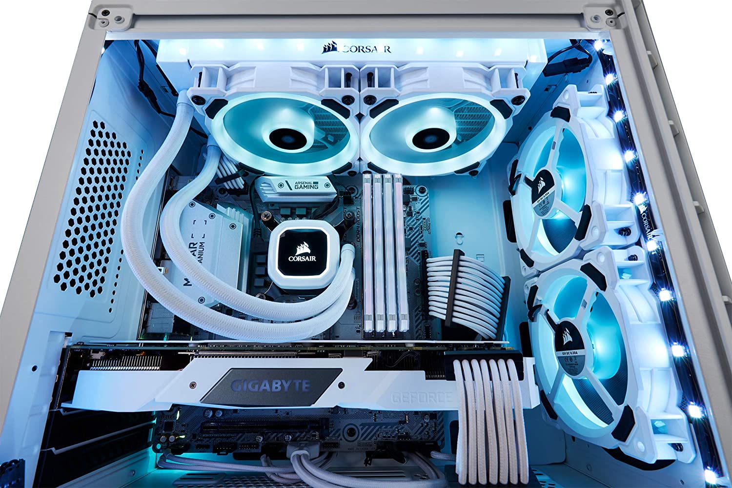 Corsair, Cool Case LL120 RGB Air 120mm Fan - White - Core Components by Corsair The Chelsea Gamer
