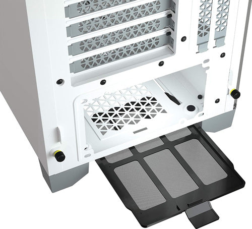 Corsair iCUE 4000X RGB Tempered Glass Mid-Tower ATX Case - White - Core Components by Corsair The Chelsea Gamer