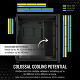 Corsair 7000D AIRFLOW Full Tower PC Case - Black - Core Components by Corsair The Chelsea Gamer