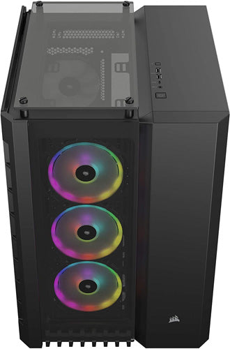 Corsair Crystal Series 680X RGB High Airflow Tempered Glass ATX Smart Gaming Case - Black - Core Components by Corsair The Chelsea Gamer