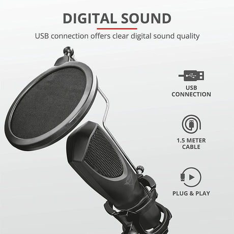 Trust - Mantis GXT 232 Microphone - Core Components by Trust The Chelsea Gamer