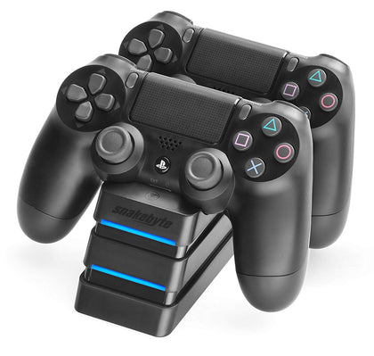 SnakeByte Twin Charge 4 Controller Charger - Black - Console Accessories by SnakeByte The Chelsea Gamer