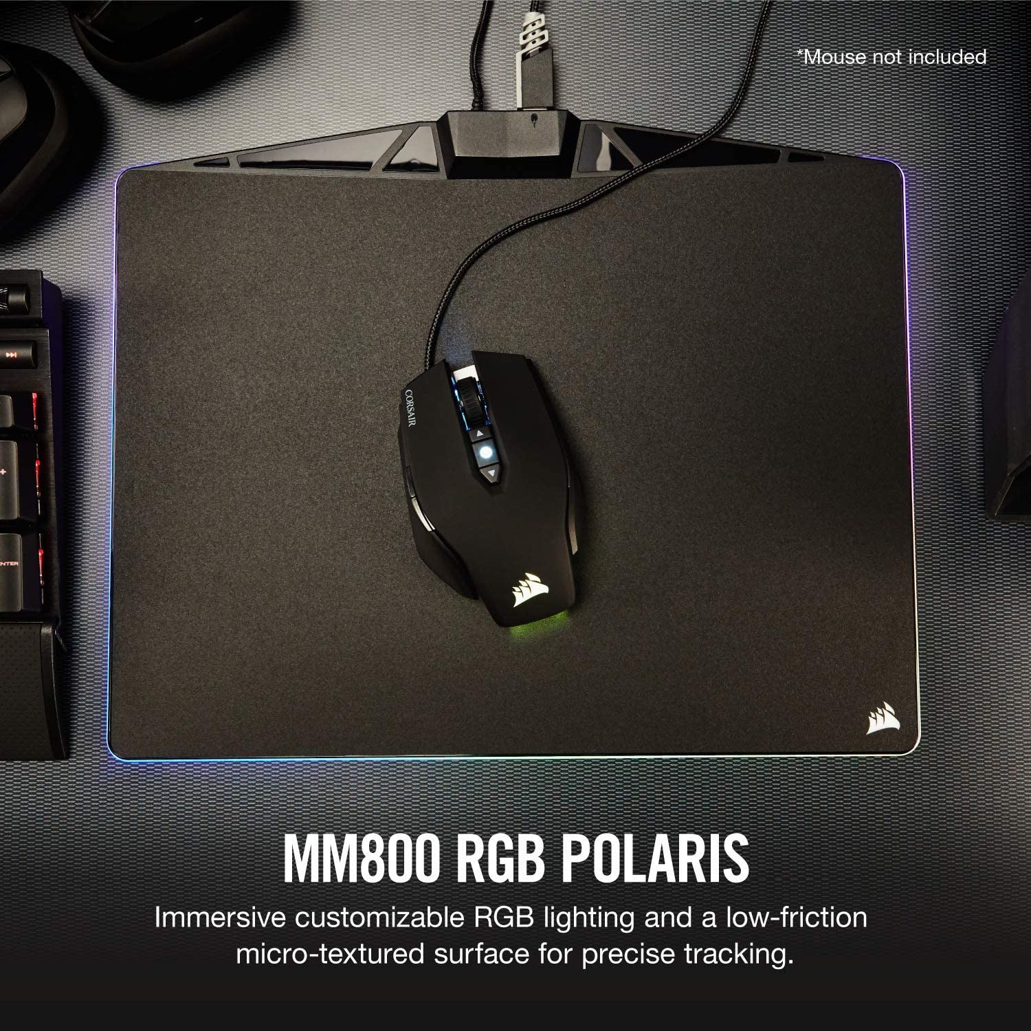 Corsair- MM800 RGB Polaris Gaming Mouse Pad - Surface by Corsair The Chelsea Gamer