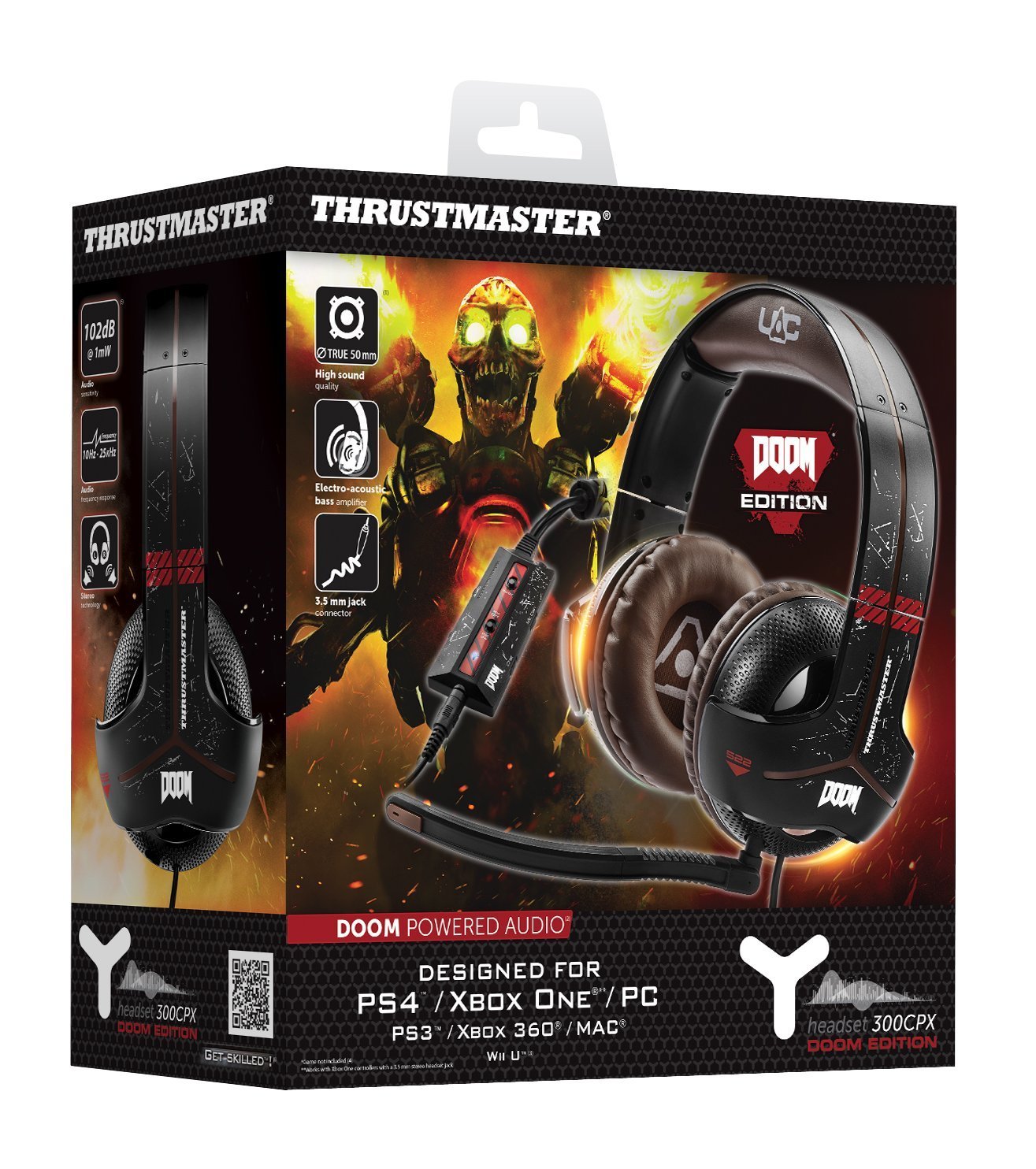 Thrustmaster Y-300CPX DOOM EDITION Gaming Headset - Console Accessories by Thrustmaster The Chelsea Gamer