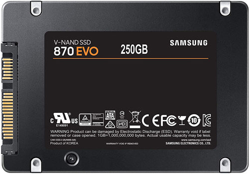 Samsung 870 EVO 250GB 2.5" SATA III SSD - Core Components by Samsung The Chelsea Gamer