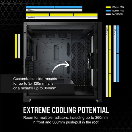 Corsair 5000D Tempered Glass Midi Tower PC Case - Black - Core Components by Corsair The Chelsea Gamer